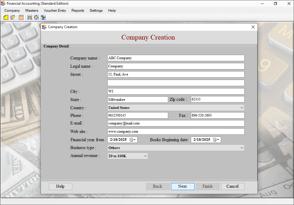 Financial Accounting Software (Standard Edition)